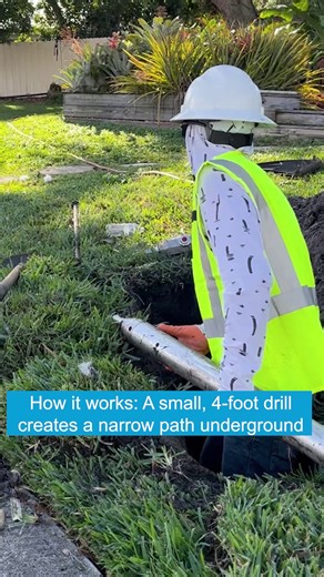 Did you know there’s a way to put power lines underground without large trenches? We use this type of low-impact, trenchless drilling to connect our customers’ homes to a more storm-resilient grid. That means more reliable power during hurricanes and severe weather — with minimal disruption. And when the work is done? We will restore our customers’ property, so it looks like it did before. | Florida Power & Light