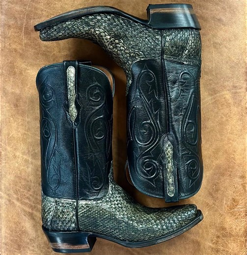 Black Jack Western Diamondback Rattlesnake. https://texasbootcompany.com/collections/mens?sort_by=created-descending&filter.p.vendor=Black Jack | The Texas Boot Company