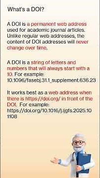 What is a DOI and how to find it