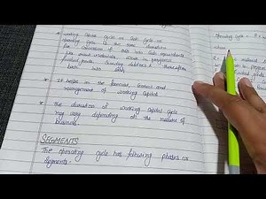 Operating cycle / Working capital Cycle