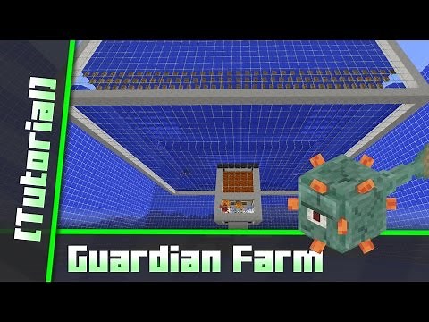 Easy Guardian Farm (16000 Items/h) [Tutorial] Minecraft 1.10