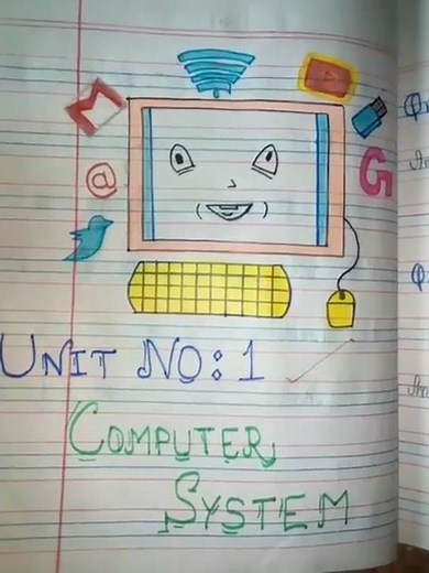 Computer System Diagram Drawing | ICT Art #shorts #trending #shortvideo #ytshorts #love #computer