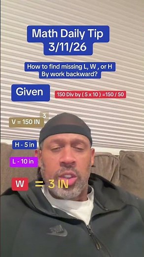 Finding volume working backwards? math with Mr J #math #geometrydash #tutorial