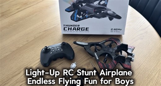 Watch Foam RC Fighter Jet -Exciting Stunt Plane for Kids on Amazon Live