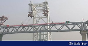 Last span of Padma Bridge installed