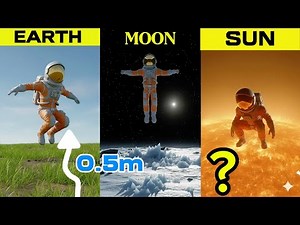 How High Can You Jump on Every Planet? (Solar System Gravity Comparison) 🪐☀️