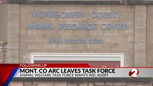 Montgomery County ARC leaves Animal Welfare Task Force; county not doing another audit