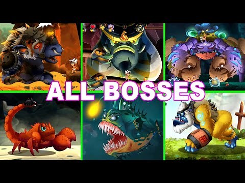 Jungle Adventures 3 All Bosses -Monkey King, Gorilla, Scorpio, Mummy, Anglerfish, Crab, Eagle, Rhino