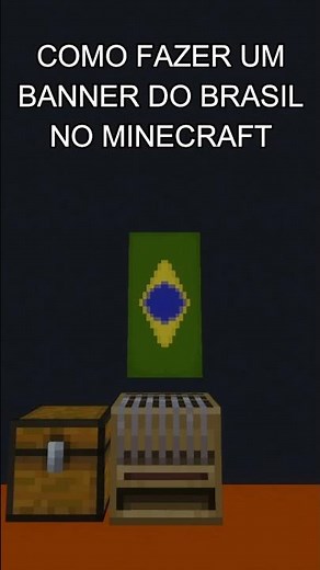 Como Fazer um Banner do Brasil | Dica de Construção | Minecraft
