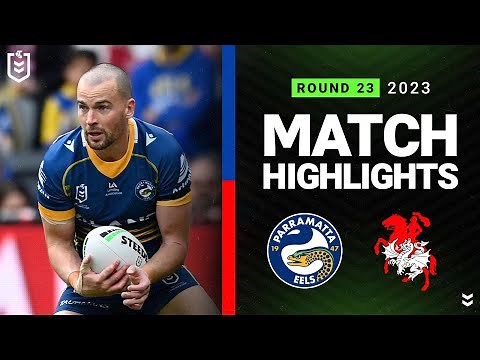NRL 2023 | Eels v Dragons | Match Highlights