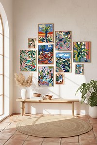 Mediterranean Gallery Wall Set Printable, Colorful Coastal Art, Modern Boho Decor (digital Download) - Etsy