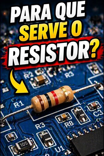 PARA QUE SERVE O RESISTOR? #eletronicageral #eletronica #resistor