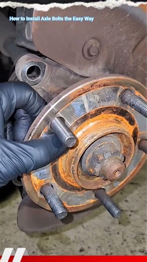 How to Install Axle Bolts the Easy Way #shorts #mechanic #tricks