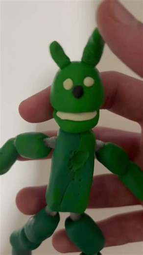 Custom clay springtrap action figure #fnaf #springtrap