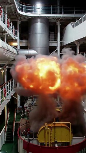 Cruise Ship Engine EXPLODES! 😱 #shorts