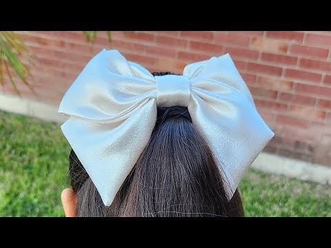 Trendy bows/Fabric bows/Hair ties/Fashionable bows/Easy and inexpensive bows/Hair tie