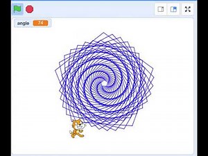 Rotating spiral with Scratch