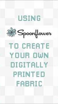how i use spoon flower to get my own custom, digitally printed fabric! #sewing #fashion #spoonflower