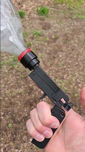 2 liter pop bottle silencer (it works) #firearmtech #goviral #comment