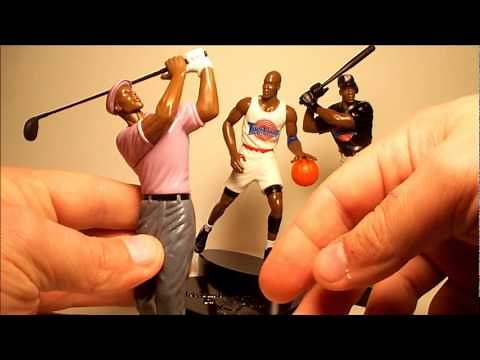 MICHAEL JORDAN SPACE JAM TRIPLE PLAY SET LOONEY TUNES ACTION FIGURE TOY REVIEW