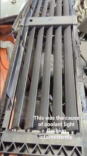 Coolant light fault radiator shutter replaced