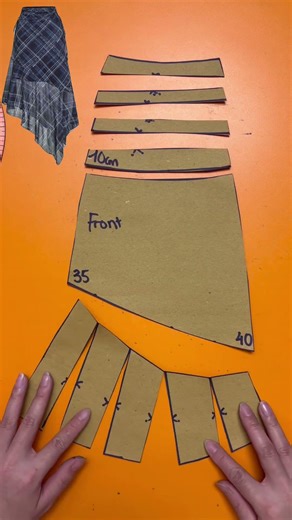 How to Draft an Asymmetrical Skirt #sewing #sewingtutorial #diy #pattern #fashion