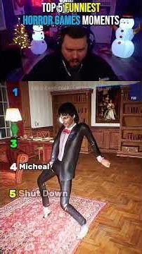 Top 5 Funniest Horror Game Moments 😂💀 #shorts