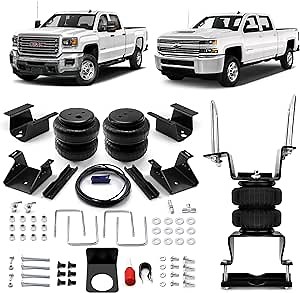 VIGOR Air Spring Bags Suspension Kit Compatible with 2011-2017 Chevrolet Silverado and GMC Sierra 2500HD/3500HD Pickup Rear Air Helper Springs, Up to 5,000 lbs of Load Leveling Capacity, 7X 1243