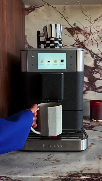 Introducing my current coffee lineup with @KitchenAid Canada’s Fully Automatic Espresso Machine! 🙆🏽‍♂️ I love that you can create personalized drinks with a touch of a button and choose from 40 recipe options like Espresso, Americano, Latte, Cappuccino and more. 🫶🏽 Cheers to sipping on the perfect cup of coffee, every time! ☕️✨ #KitchenAidAmbassador [Ad] #torontoloft #interiortok #coffeetok #hyggehome #homedecortiktok #cozytok #coffeemachine