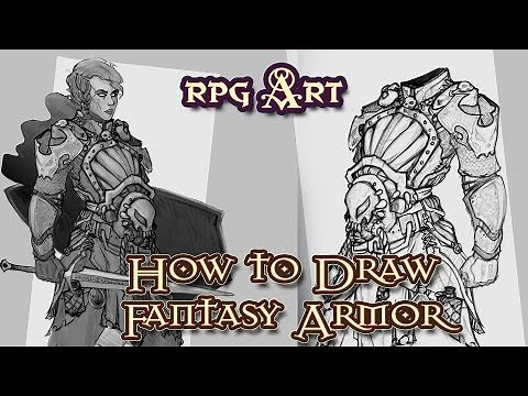 How To Draw Fantasy armor - RPG Art - Pathfinder and Dnd