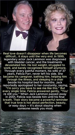 Jack Lemmon & Felicia Farr ❤️ A Love Story That Never Left