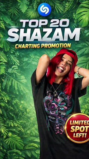 How to land your music in Shazam Top 20 in 2026 using Boostreup.com 🔑 #plug #shazam #promo