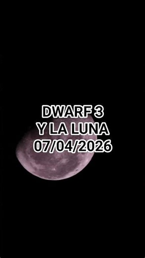 La Luna grabada con el telescopio DWARF 3