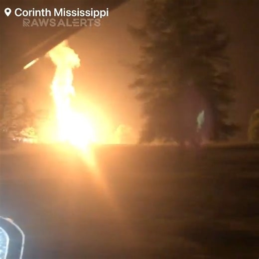 Lightning has struck the Columbia gulf gas pipeline causing a massive fiery explosion in Corinth, Mississippi | Party Poppers