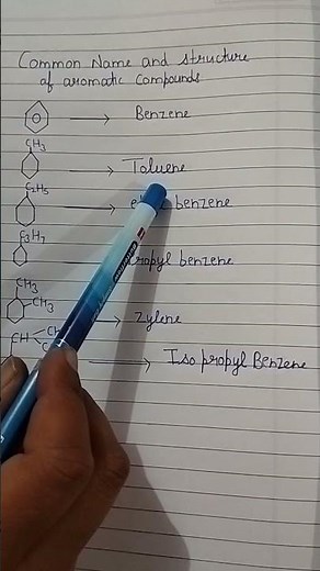 common name and structure of aromatic compounds | benzene ring | benzene ring structure