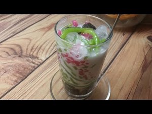 Cách làm chè Bánh Lọt lá dưa nước cốt dừa cực ngon