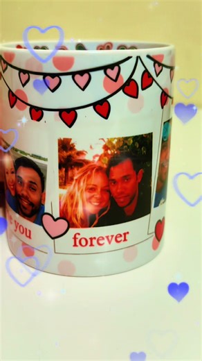 Personalised Valentine’s Day Mug 11oz with Inner Design Featuring Heart Motifs and Custom Photos for Special Occasions #valentinesday #valentibesmug #valentinesgifts #gift #personalisedvalentinegift