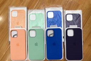 Los nuevos colores de las fundas para los iPhone 12 aparecen en una imagen en Twitter