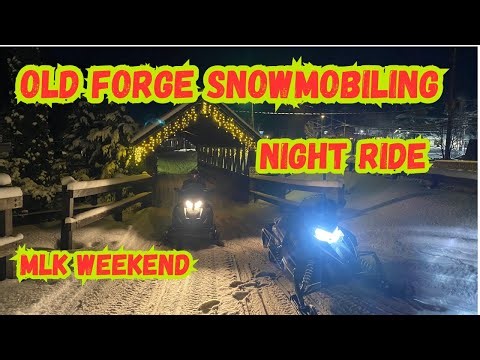 Old Forge Snowmobiling Night Ride MLK Weekend
