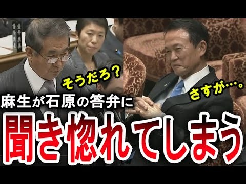 【麻生太郎のこの笑顔ｗｗｗ】石原慎太郎が説得力抜群の発言！安倍晋三も納得【手軽に国会中継】