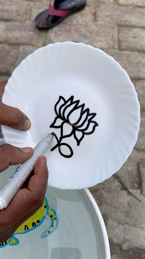 Amazing Drawing!! How to draw Lotus step by step for beginners #art #reels | AP Drawing