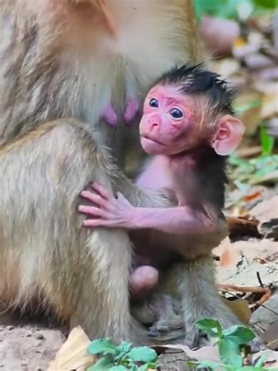 Newborn Baby Monkey Welcomes the World!