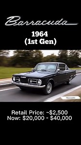Plymouth Barracuda Evolution(1964-1974)#plymouth #plymouthbarracuda‡musclecar #americanclassiccars #transformation #beforeandafter | P3KCARS