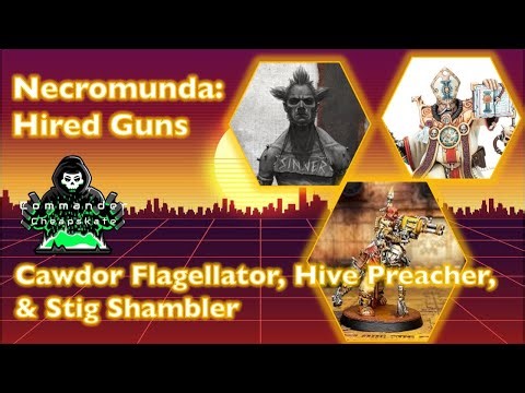 Necromunda Hired Guns: Flagellator, Hive Preacher, and Stig Shambler