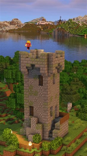 The Ultimate Medieval Watchtower 🏰 (Download in Bio) #Minecraft #Shorts #MinecraftBuilds