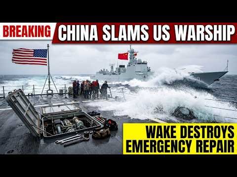 China CHARGES USS Chancellorsville While DEAD-IN-WATER - RUINS Emergency Pump Repair