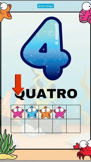 Let's learn the number 4 #educational #numbers