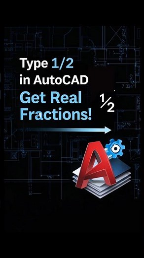 Type Fractions Like Normal, AutoCAD Formats Them #AutoCAD #MTEXT #Hack