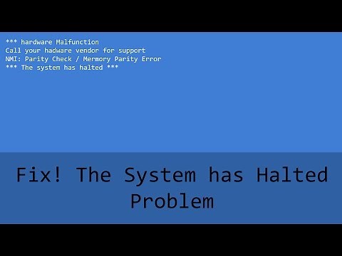 The System Has Halted - Problem Solution