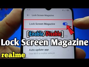 How to enable or disable lock screen magazine on Realme 5